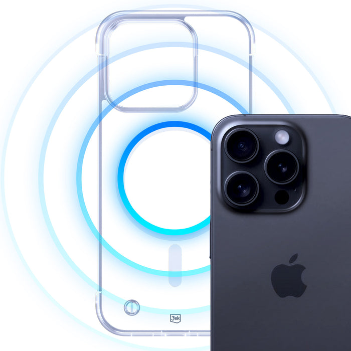 3mk Just20g MagCase for iPhone 15 Pro Max - Transparent