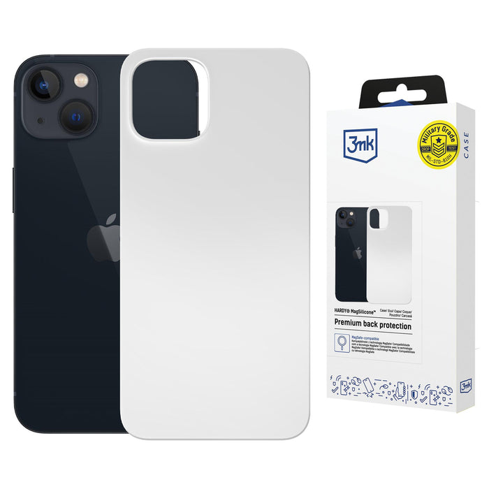 3mk Hardy MagSilicone Case for Apple iPhone 14 - White