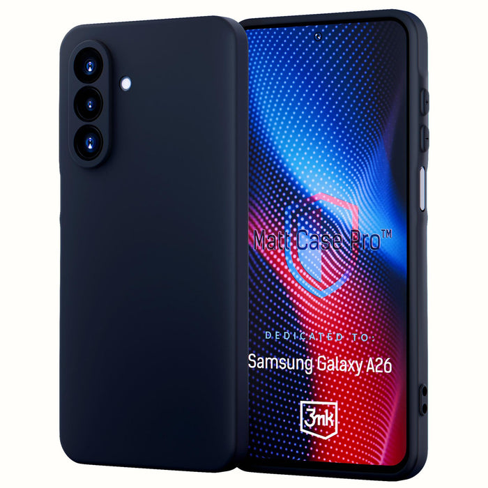 3mk Matt Case Pro for Samsung Galaxy A26 5G - Matte Black