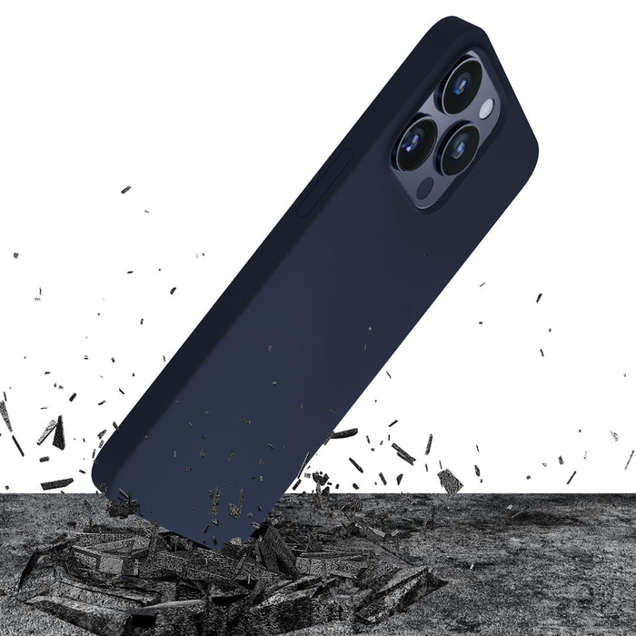 3mk Silicone Case for iPhone 16 Pro Max - Navy Blue