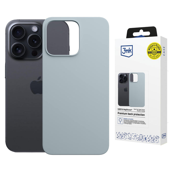3mk Hardy MagSilicone Case for Apple iPhone 13 Pro Max - Blue