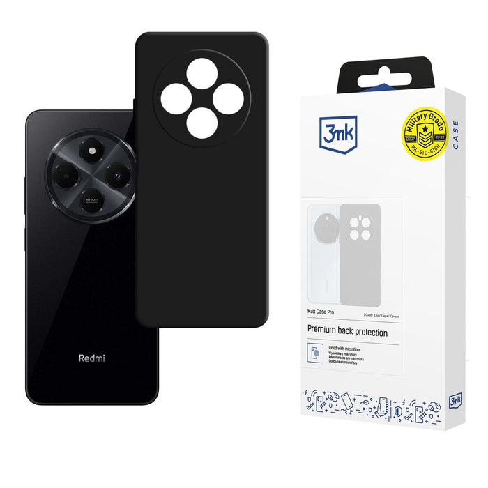 3mk Matt Case Pro case for Xiaomi Redmi 14C - matte black