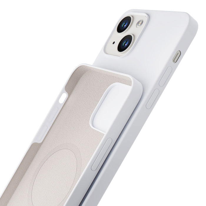 3mk Hardy Silicone MagCase for iPhone 14 Plus - White