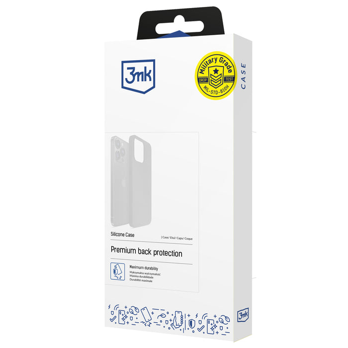 3mk Silicone Case for iPhone 15 Pro - Navy Blue