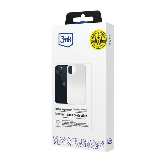 3mk Hardy MagSilicone Case for Apple iPhone 15 Plus - White
