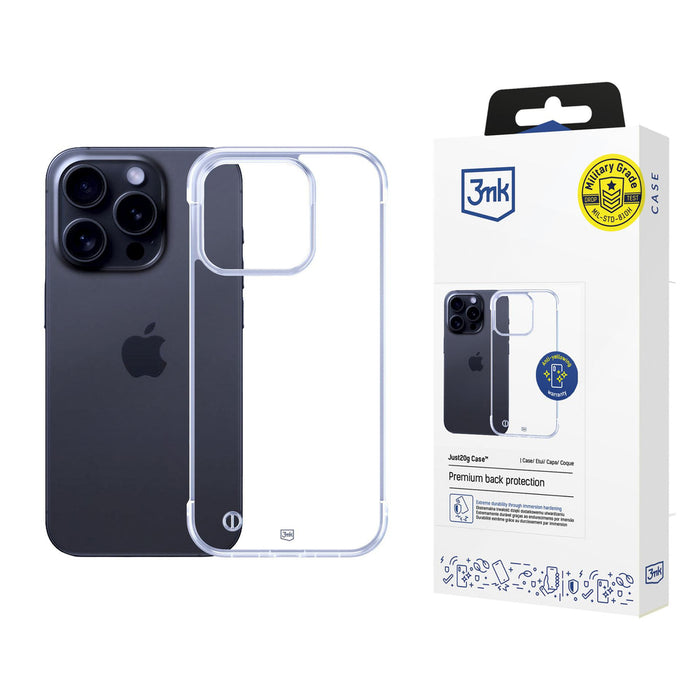 3mk Just20g Clear Case for Apple iPhone 13 Pro Max - transparent