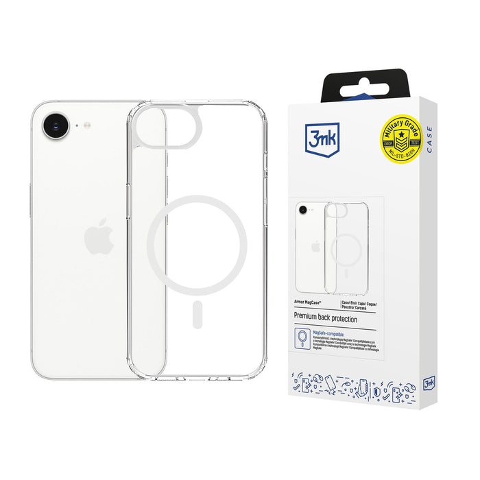 3mk Armor MagCase for iPhone 16E - transparent