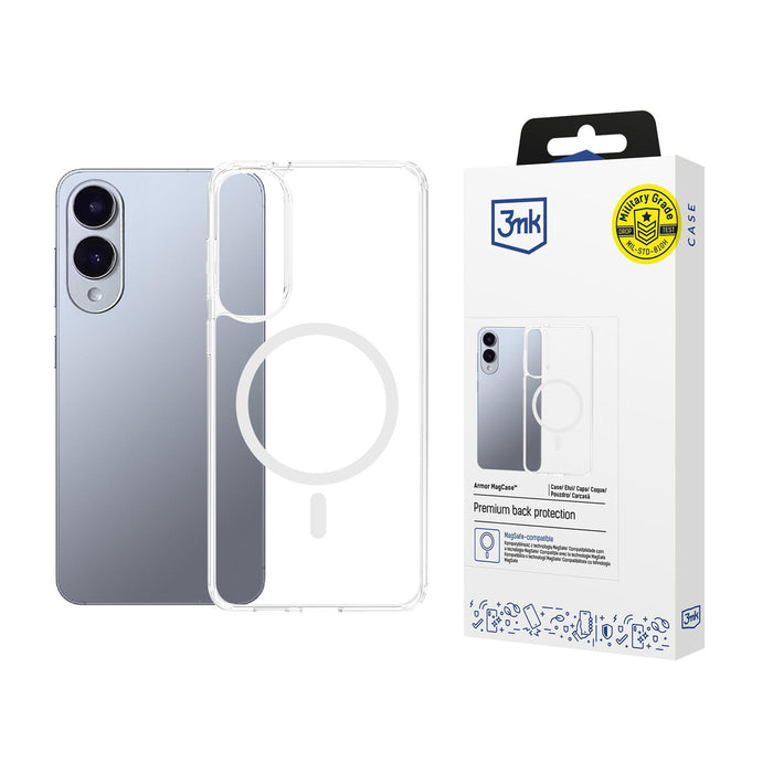 3mk Armor MagCase for Samsung Galaxy S25 Edge - Transparent
