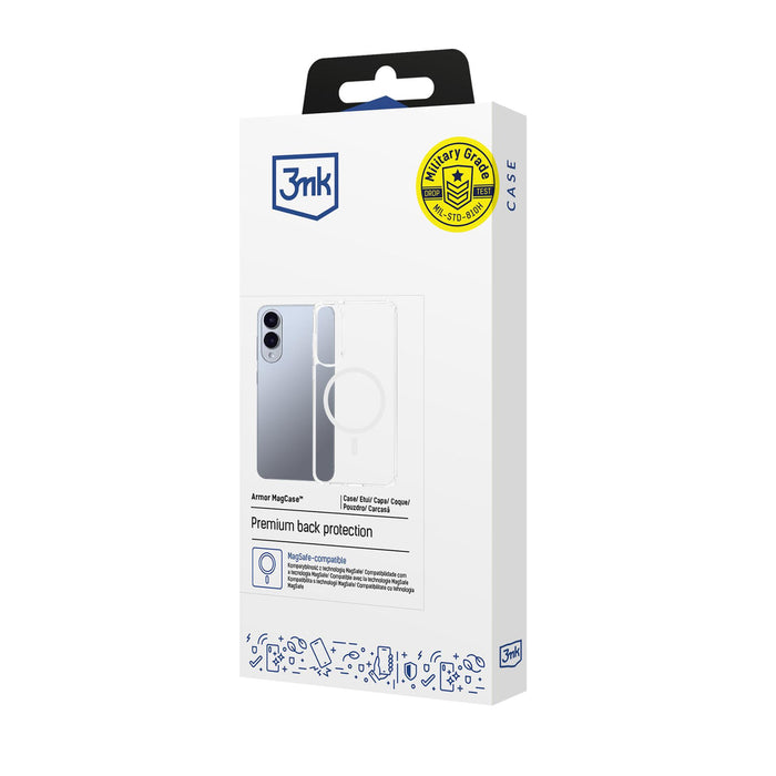 3mk Armor MagCase for Samsung Galaxy S25 Edge - Transparent