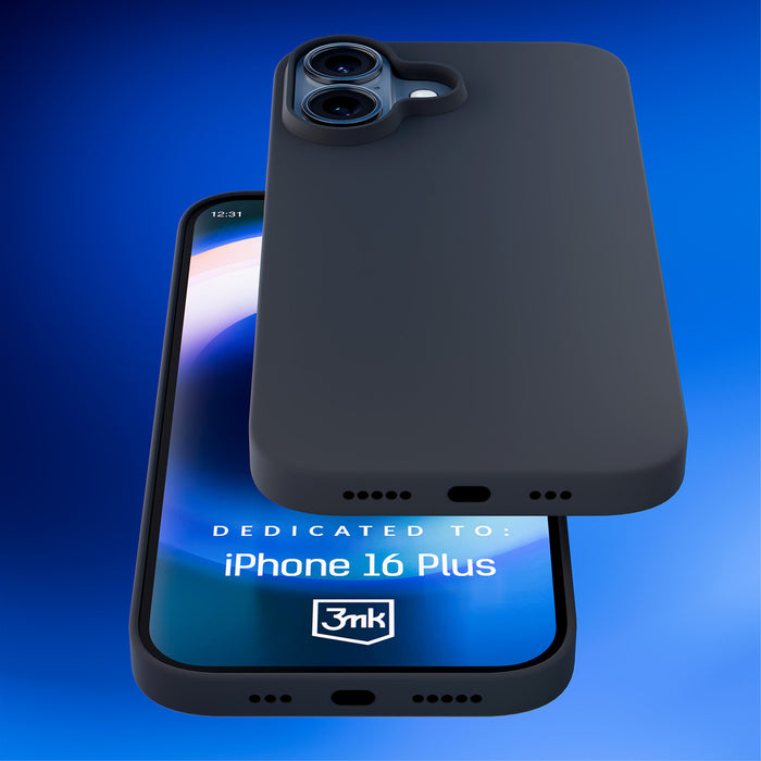 3mk Hardy Silicone MagCase for iPhone 16 Plus - Gray