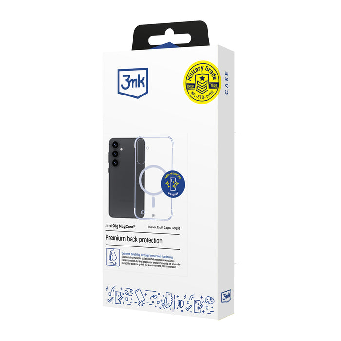 3mk Just20g MagCase for Samsung Galaxy S25 - transparent