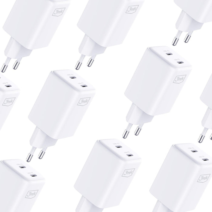 3mk Hyper Charger PD 45W QC4+ PPS 2C Super-Fast Charge 2.0 Wall Charger - White