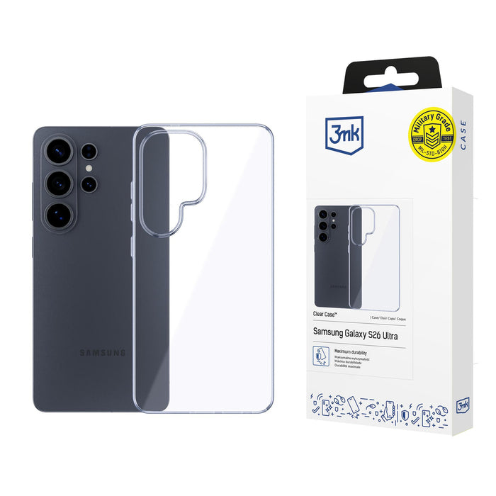 3mk Clear Case for Samsung Galaxy S26 Ultra - transparent