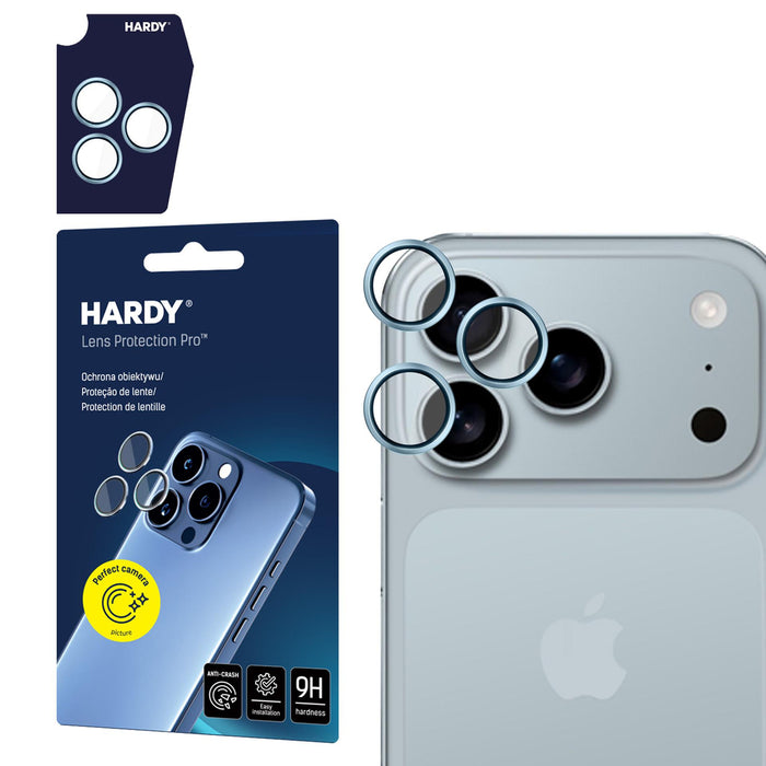 3mk HARDY Lens Protection Pro lens glass for iPhone 17 Pro / 17 Pro Max - blue