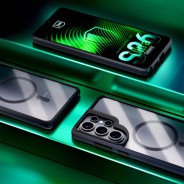 3mk Satin Armor MagCase for Samsung Galaxy S26 Ultra - Transparent Black