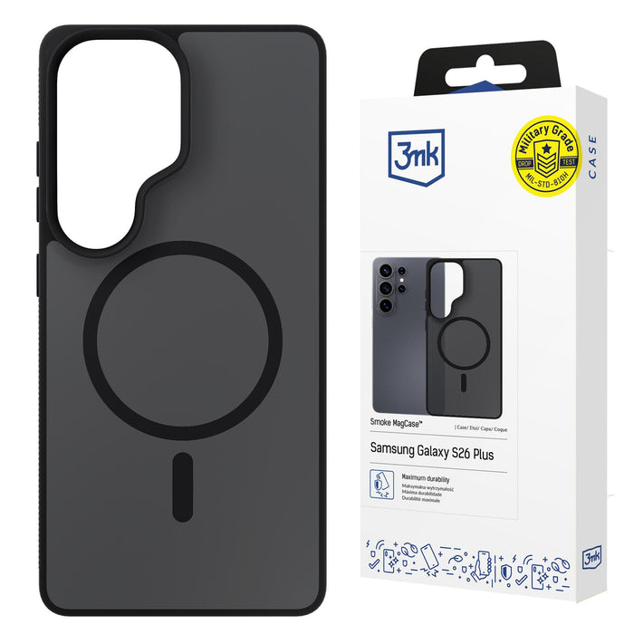3mk Smoke MagCase for Samsung Galaxy S26 Ultra - Gray-Translucent