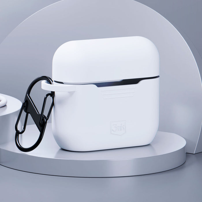 3mk Silicone AirPods Case for AirPods Pro 3 - White