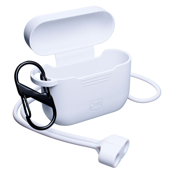 3mk Silicone AirPods Case for AirPods Pro 3 - White
