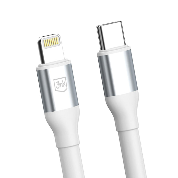 3mk Hyper Cable N-SERIES USB-C / Lightning 1m 9V/2A 20W / white