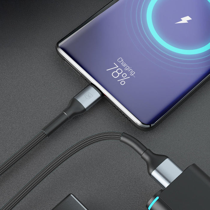 3mk Hyper Cable N-SERIES USB-A / USB-C 2m 9V/2A 18W / black