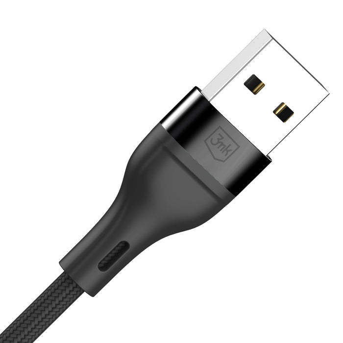 3mk Hyper Cable N-SERIES 3 in 1 USB-A / Lightning / Micro 1.2m 9V/2A 18W - black