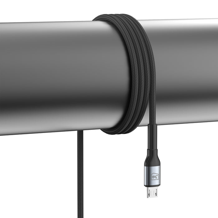 3mk Hyper Cable N-SERIES USB-A / MicroUSB 1m 5V/2.4A 12W / black
