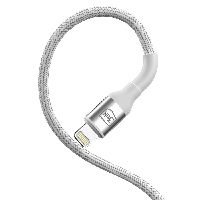 3mk 3mk Cable 3mk Hyper Cable N-SERIES USB-A / Lightning 2m 5V/2.4A 12W / white