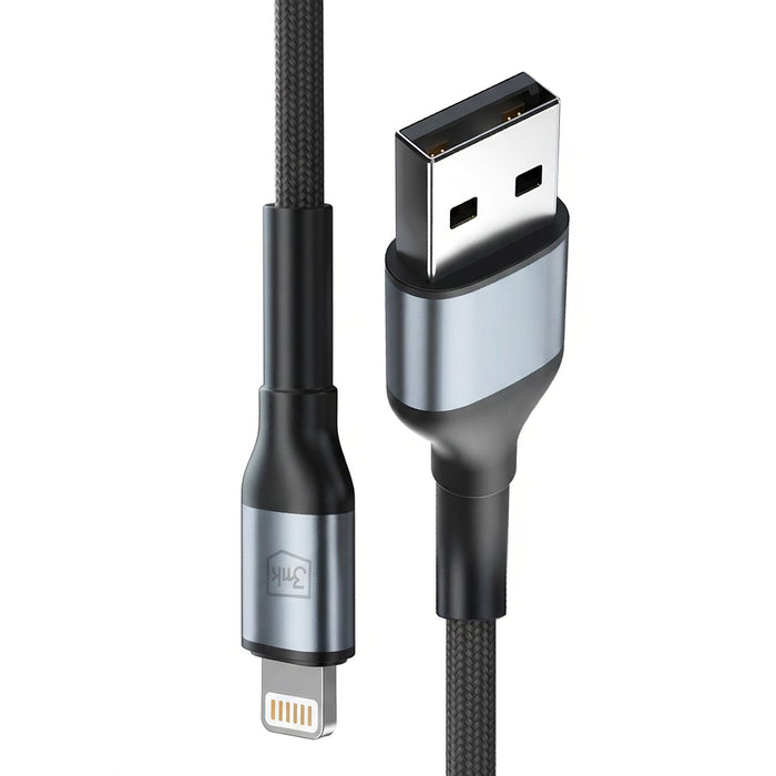 3mk Hyper Cable 3mk Hyper Cable N-SERIES USB-A / Lightning 1m 5V/2.4A 12W / black