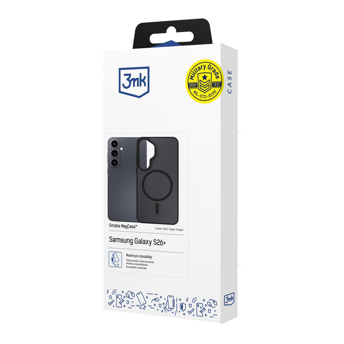3mk Smoke MagCase for Samsung Galaxy S26+ - Black