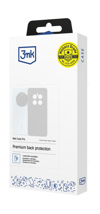 3mk Matt Case Pro Case for Xiaomi Redmi 15 4G / 15 5G - Black