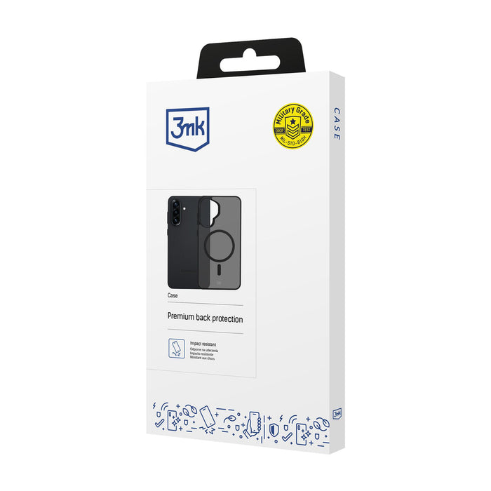 3mk Smoke MagCase for Samsung Galaxy A37 - Gray-Translucent