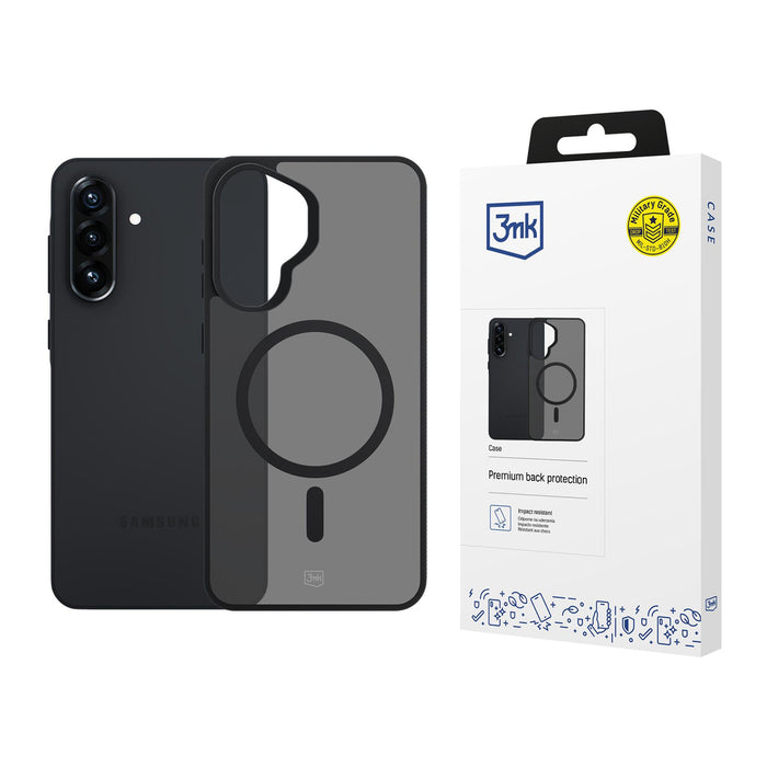 3mk Smoke MagCase for Samsung Galaxy A57 - Gray-Translucent