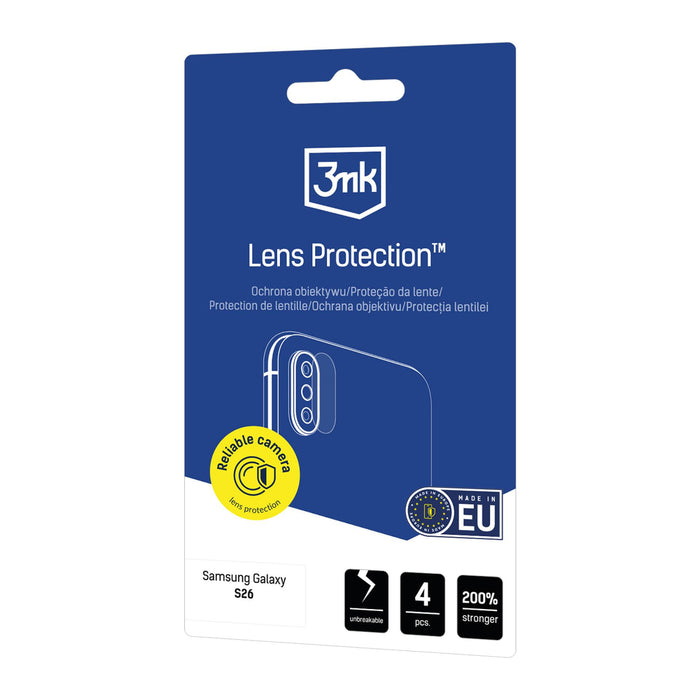 3mk Lens Protection Hybrid Glass for the Camera Lens on Samsung Galaxy S26