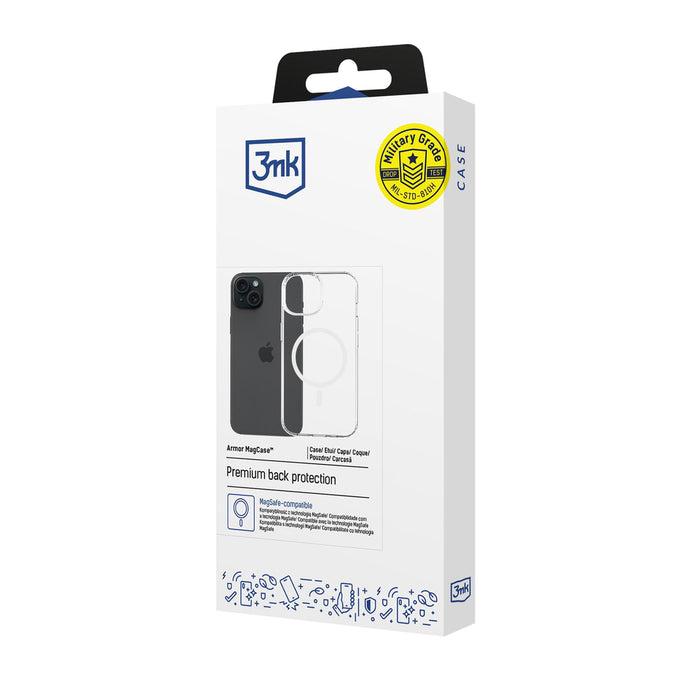 3mk Armor Magcase for iPhone 15 Plus - Transparent