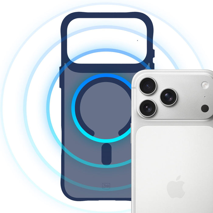 3mk Smoke MagCase for iPhone 17 Pro Max - Blue-Translucent