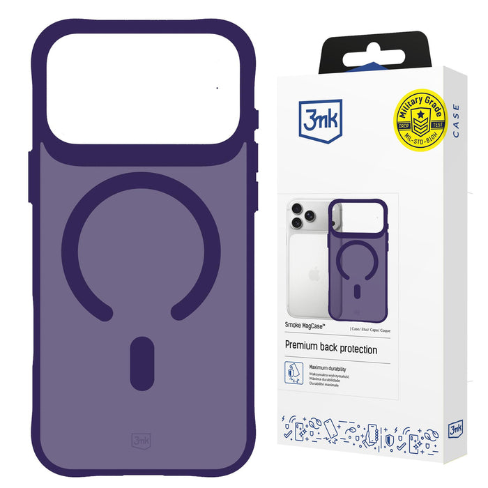 3mk Smoke MagCase for iPhone 17 Pro Max - Purple-Translucent