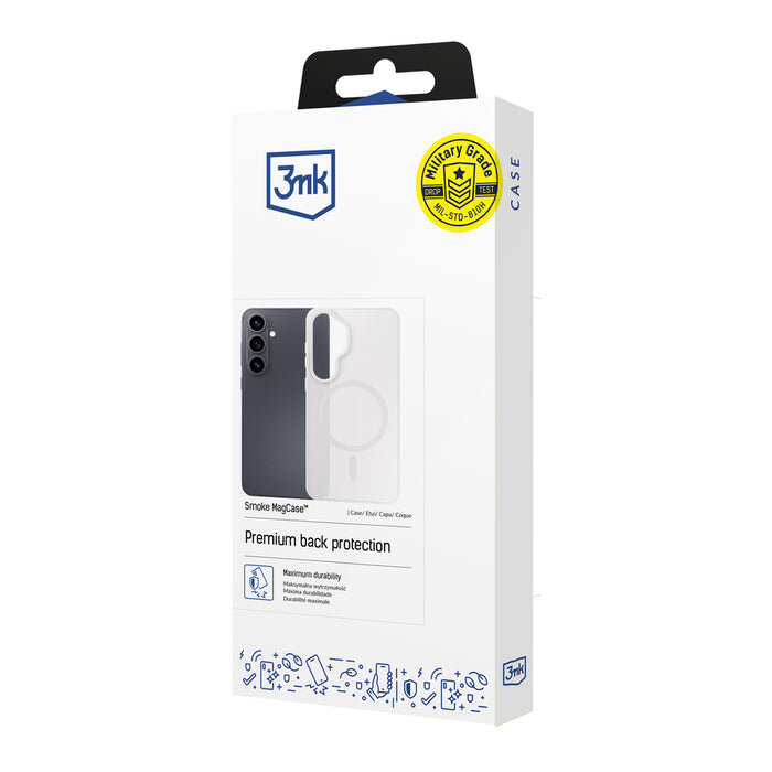 3mk Smoke MagCase for iPhone Air - White-Translucent