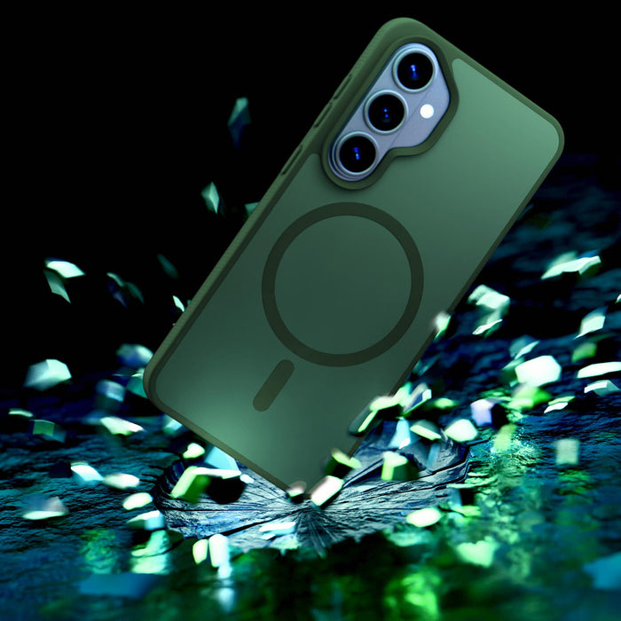 3mk Smoke MagCase for Samsung Galaxy S26 - green