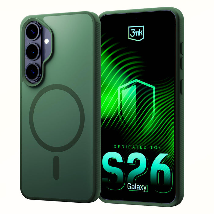 3mk Smoke MagCase for Samsung Galaxy S26 - green