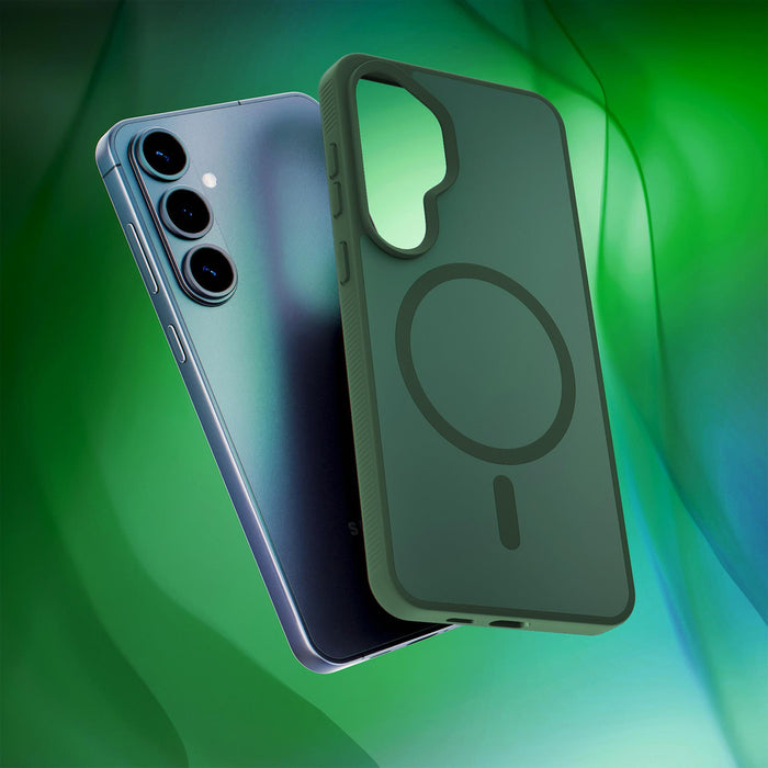 3mk Smoke MagCase for Samsung Galaxy S26 - green