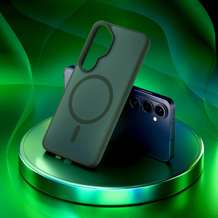 3mk Smoke MagCase for Samsung Galaxy S26 - green