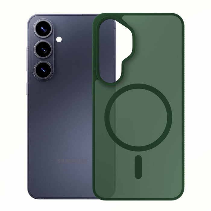 3mk Smoke MagCase for Samsung Galaxy S26 - green