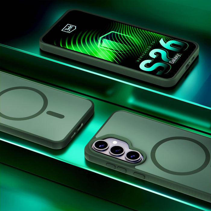 3mk Smoke MagCase for Samsung Galaxy S26+ - green