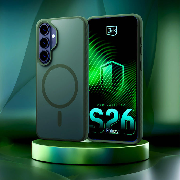 3mk Smoke MagCase for Samsung Galaxy S26+ - green