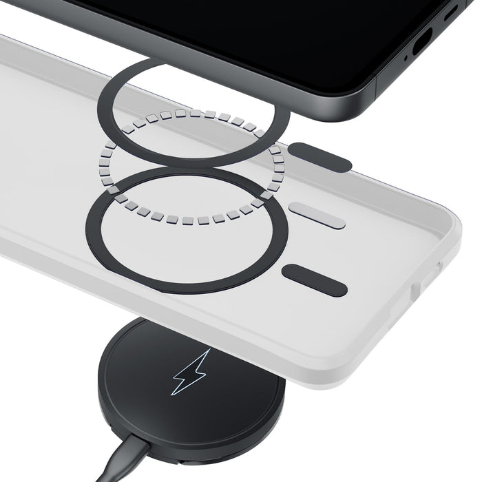 3mk Smoke MagCase for Samsung Galaxy S26+ - white