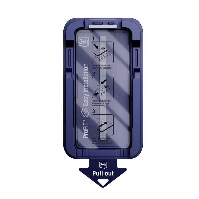 9H tempered glass with 3mk HardGlass Max Privacy filter for iPhone 15 Pro