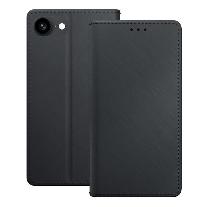 3mk Wallet Case for iPhone 16e - Black