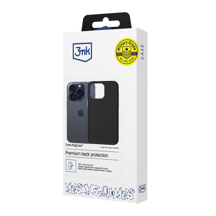3mk Fortis MagCase for iPhone 15 Pro Max - Black