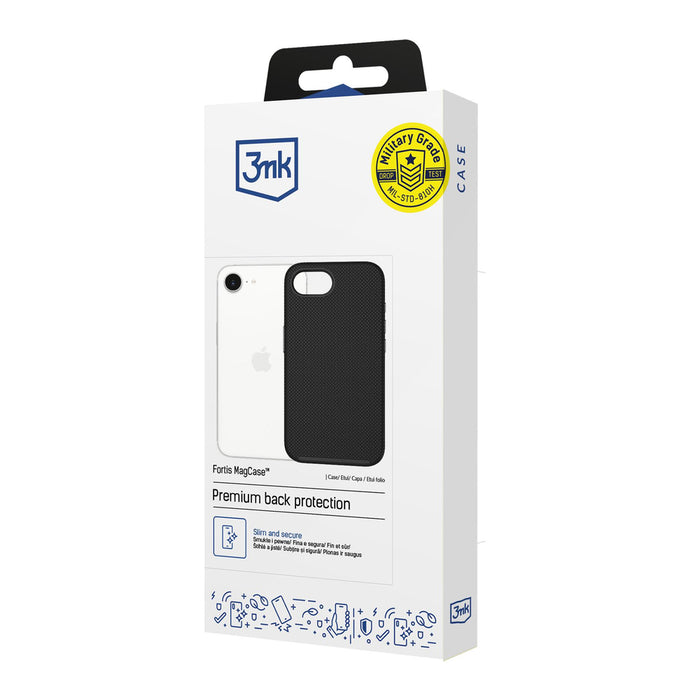 3mk Fortis MagCase for iPhone 16e / 17e - black