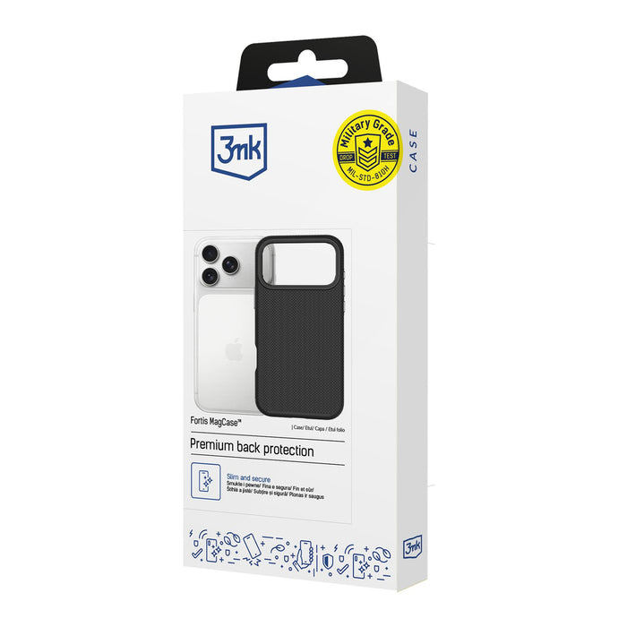 3mk Fortis MagCase for iPhone 17 Pro Max - Black